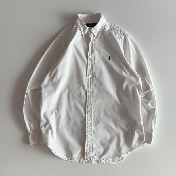 폴로 랄프로렌 화이트 셔츠 L