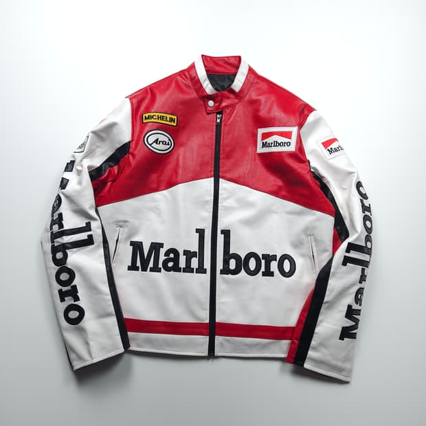 말보로 빅로고 카페 레이싱 레더 자켓 (XL)