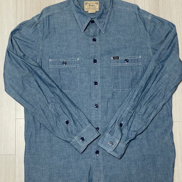 폴로 랄프로렌 샴브레이 워크셔츠 L사이즈 판매합니다