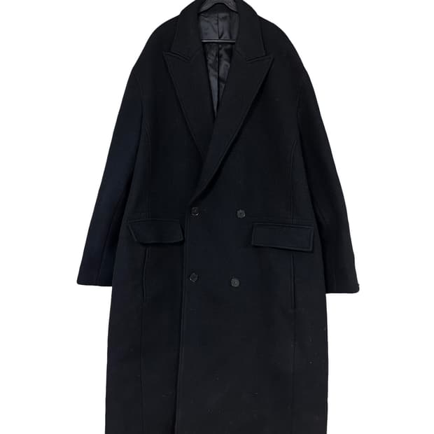 쿠어 coor 오버핏 더블 롱 코트