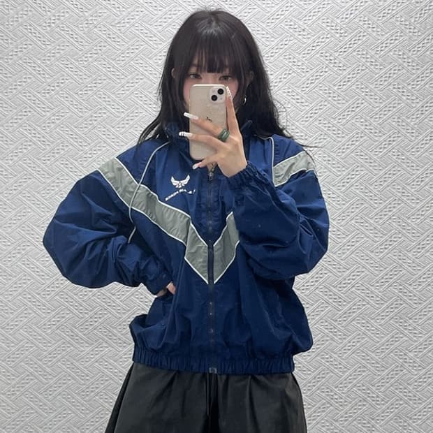 미공군 IPFU 에어포스 레트로 바람막이 자켓 L C10930