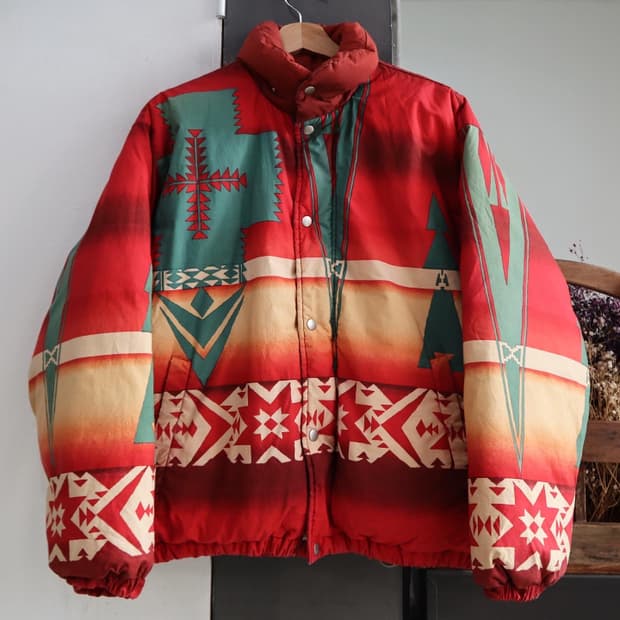 폴로 90s 나바호 푸퍼 다운 패딩