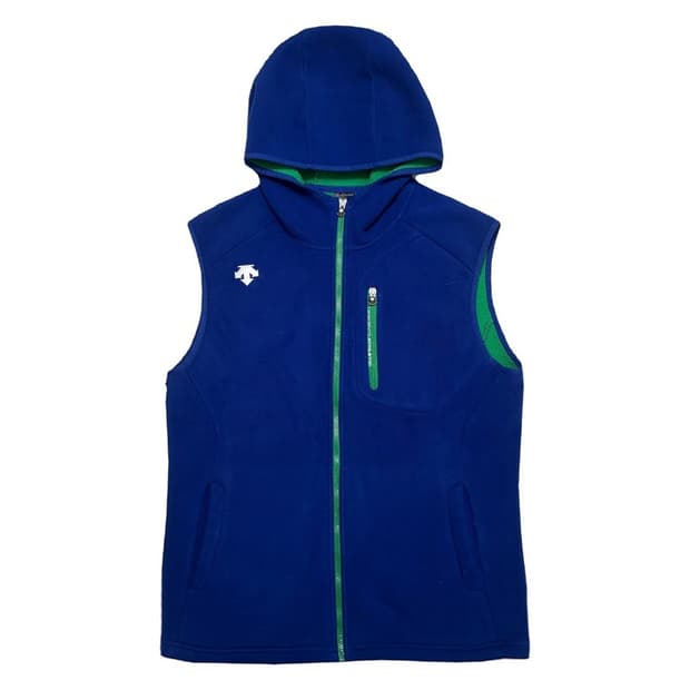 DESCENTE 폴리스 후드 조끼 블루 105