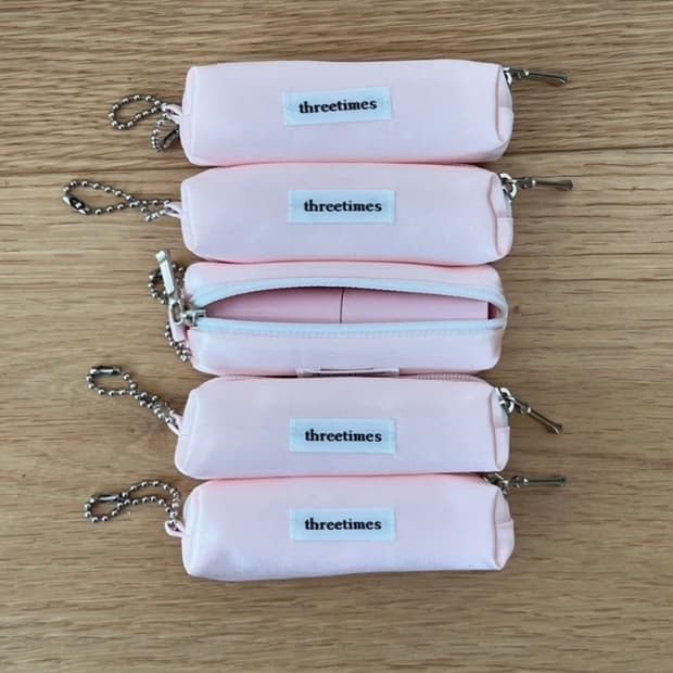 쓰리타임즈 립 파우치 키링