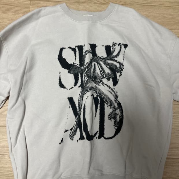 Slow Acid의 베이지색 맨투맨 