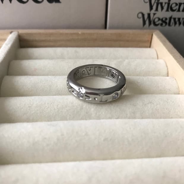 비비안웨스트우드 아카이브 orb love.hope.faith 각인링