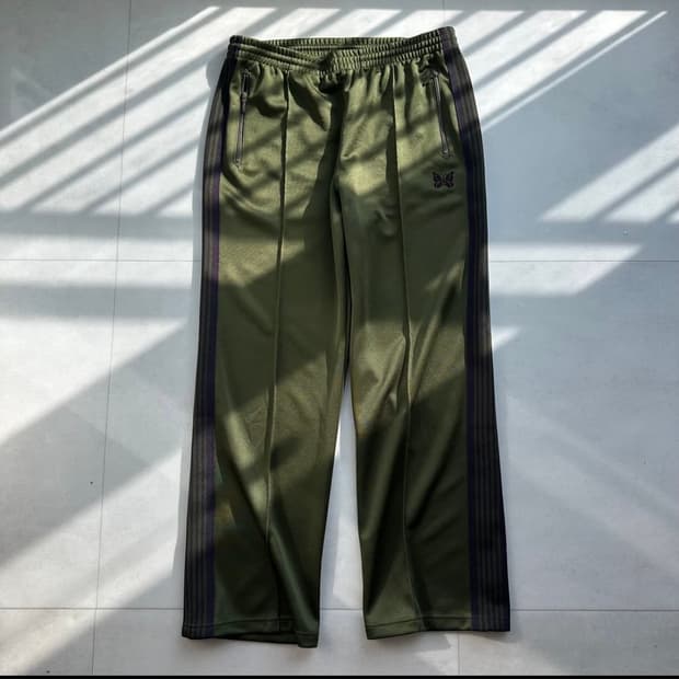 니들스 트랙팬츠 스트레이트 올리브 L