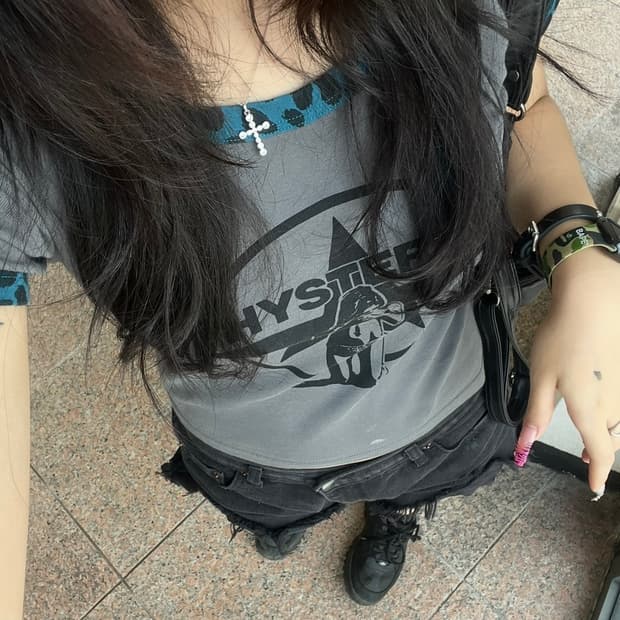 Hysteric Glamour 히스테릭글래머 나그랑 반팔티