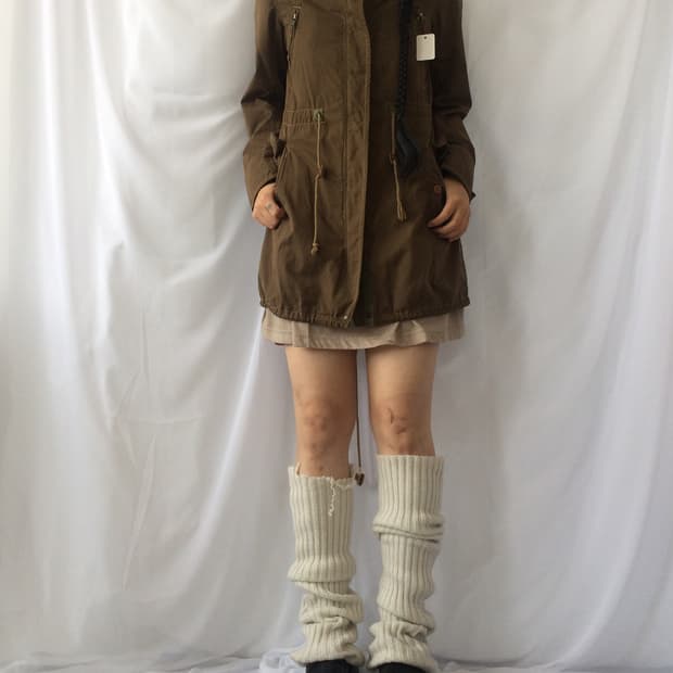 High neck hood jacket