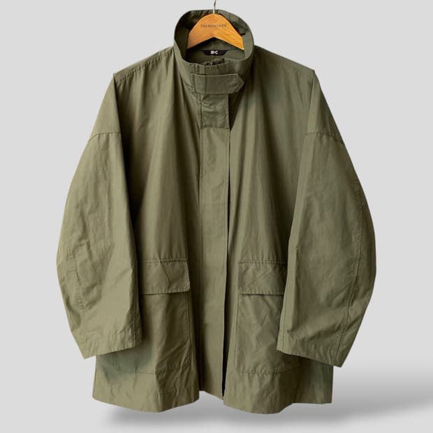 (여성L)유니클로C 스탠드카라 오버사이즈 코트