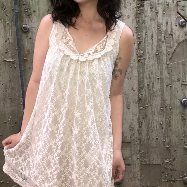 lace layered dress