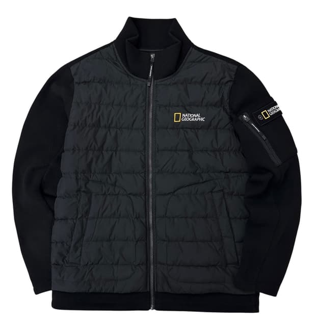 내셔널지오그래픽 구스다운 플리스 블랙 (XL) 