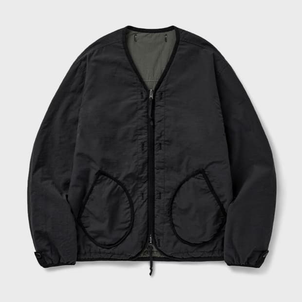 유니온블루 리버시블 라이너 자켓 블랙카키