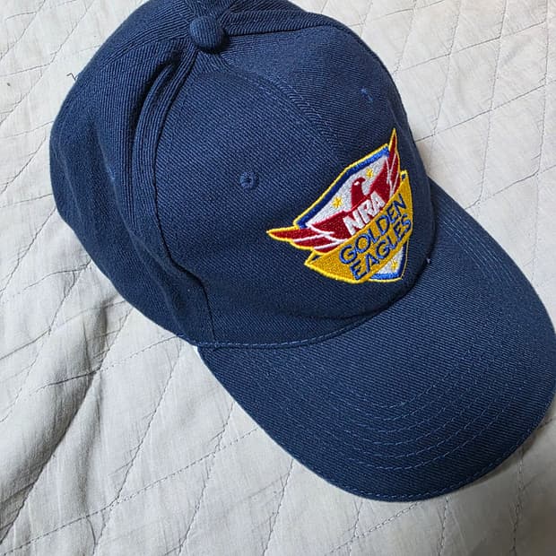 [OS] 빈티지 NRA 골든 이글 쉴드 6패널 캡 네이비