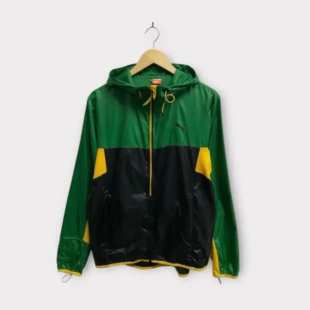푸마 puma 배색 바람막이 윈드 재킷 L