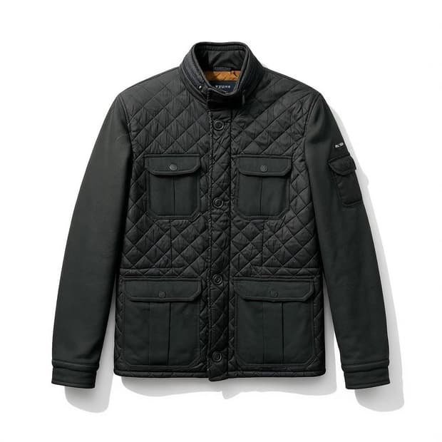 Armani 아르마니 진 블랙 퀼팅 자켓 50