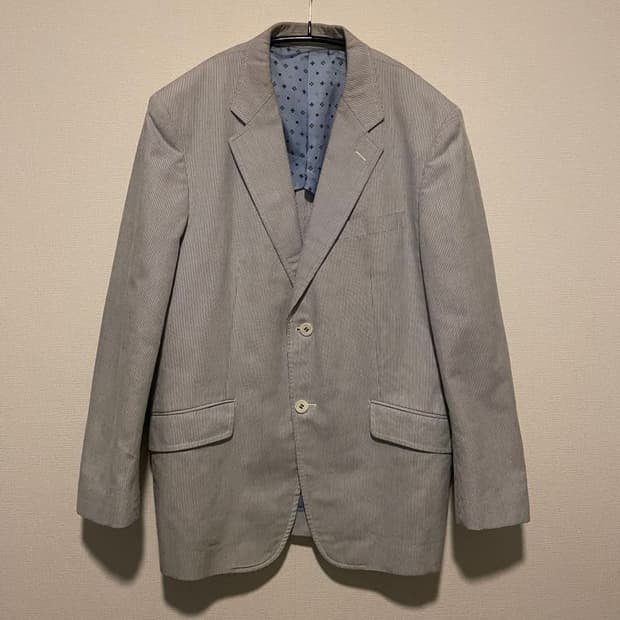 꼼데가르송 옴므 스트라이프 테일러드 자켓