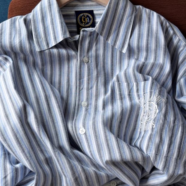 Design stitch multi stripe H/S shirt