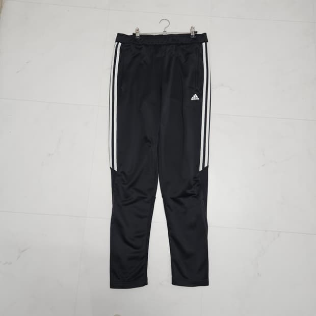 L 아디다스 삼선 트레이닝 바지 블랙