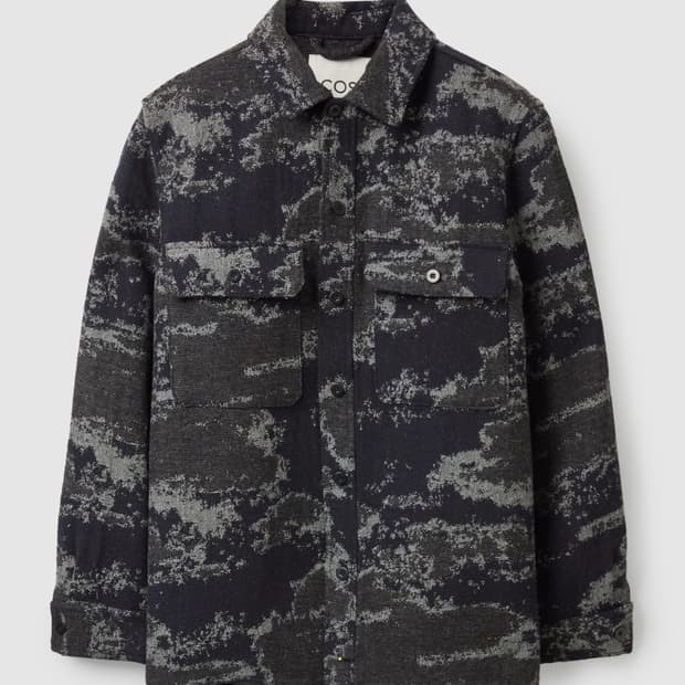 cos 자카드 카모 셔츠 자켓 S