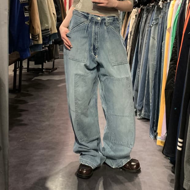 [IM] BXTO 브루클린 익스프레스 와이드 데님 팬츠 연청