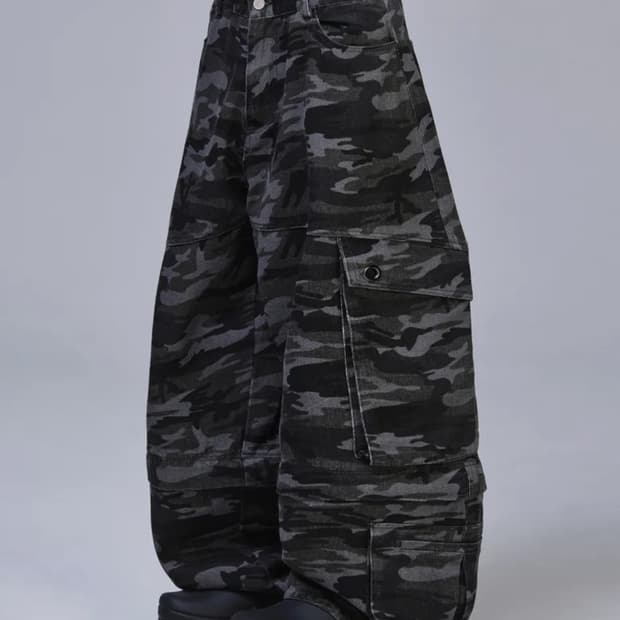 [S] 스켈리웩 멀티 카코팬츠 카모