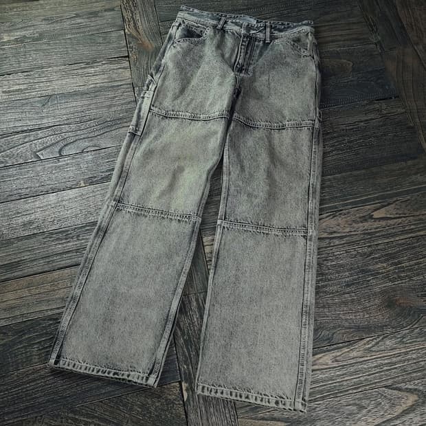 [메종미네드] 스톤 워싱 카펜터 데님 팬츠 청바지 M18195