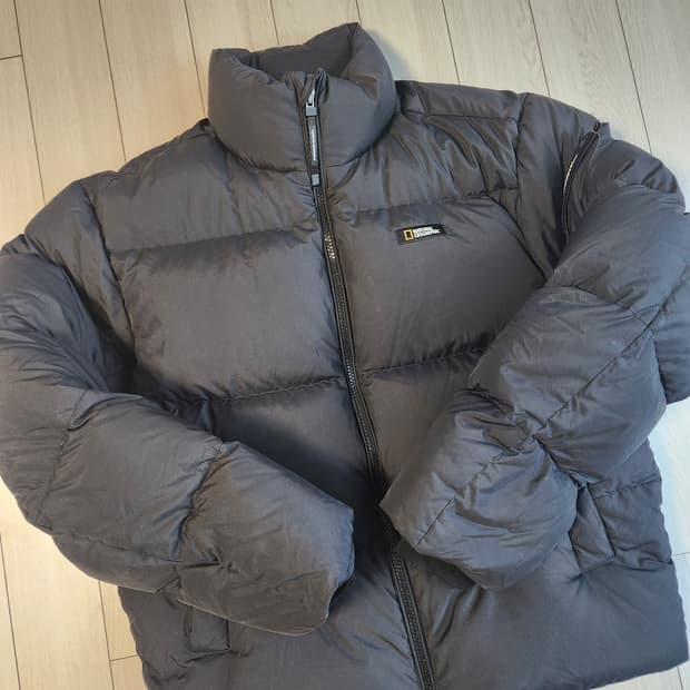 내셔널지오그래픽 남녀공용 레이만 숏기장 덕다운 푸퍼 패딩 점퍼 N204U