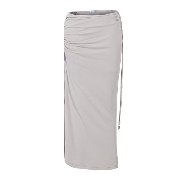반택포)플노팔 Moss Eyelet Shirring Long Skirt