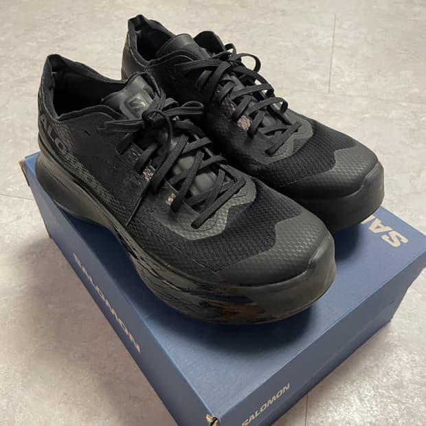 살로몬 x 꼼데가르송 판타즘 플랫폼 블랙 280