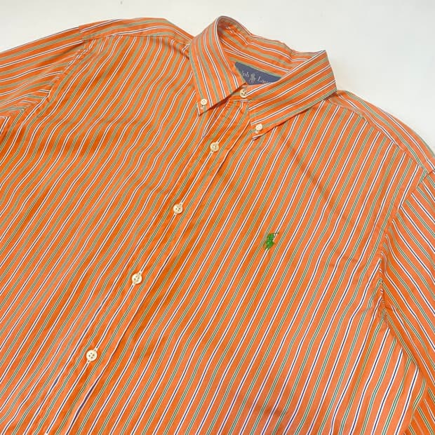 폴로 스트라이프 셔츠 L