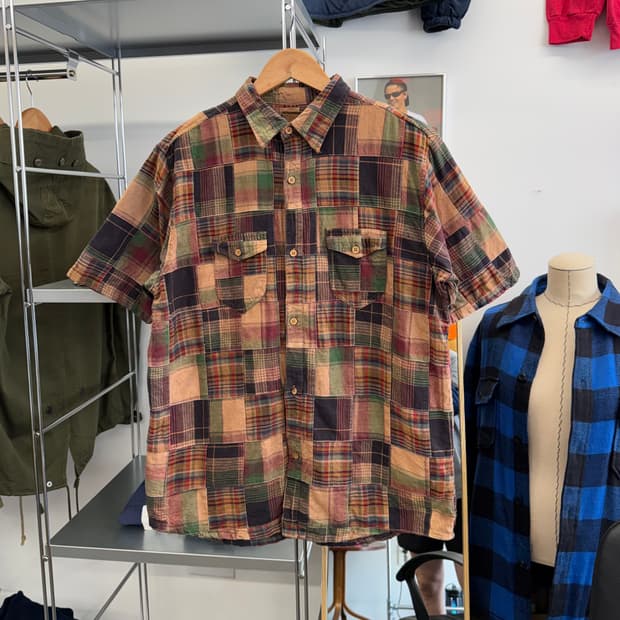 글로벌워크 제팬 패치워크 셔츠 (L)