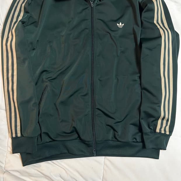 정품 아디다스 파이어버드 그린 져지 