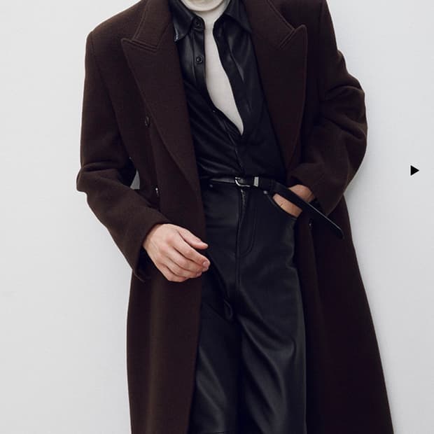 토니웩 더블코트 다크브라운 xl