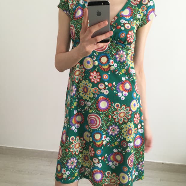 vivid flower dress