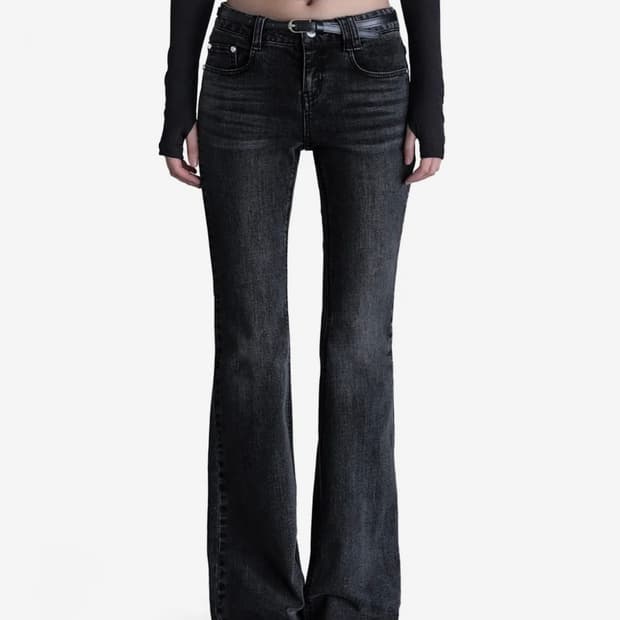 데케트 우먼 시그니처 Slim Low Rise Flared Jean