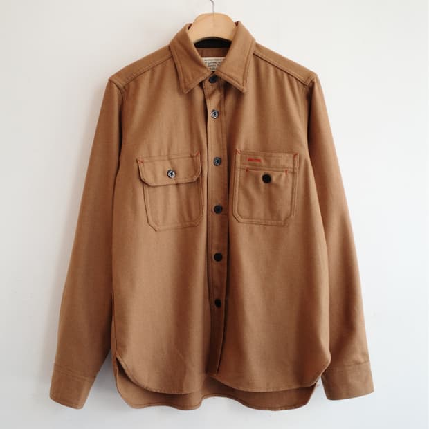 BEAMS 빔즈 울 워크셔츠