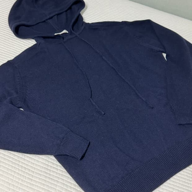월스와일무브먼트 Comfy Knit Hoodie Navy [2]