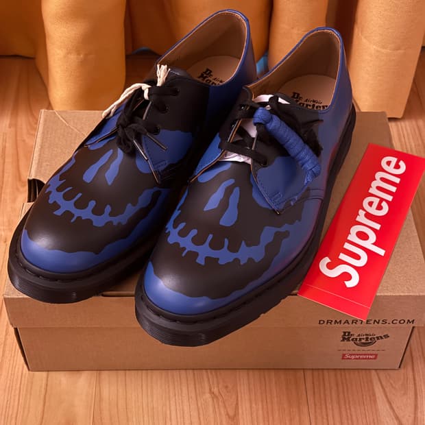 [새상품] 슈프림 x 닥터마틴 1461 UK9.5 로얄