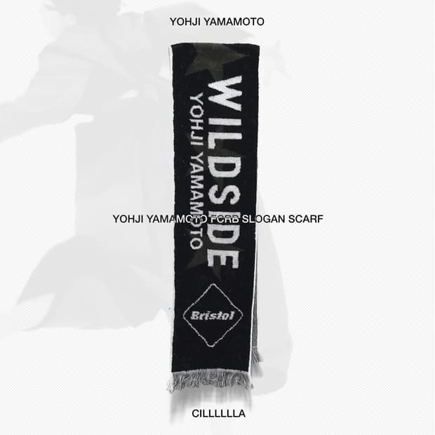 YOHJIYAMAMOTO FCRB 요지야마모토 슬로건 머플러