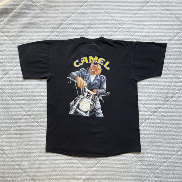 90s 빈티지 카멜 프로모 티셔츠
