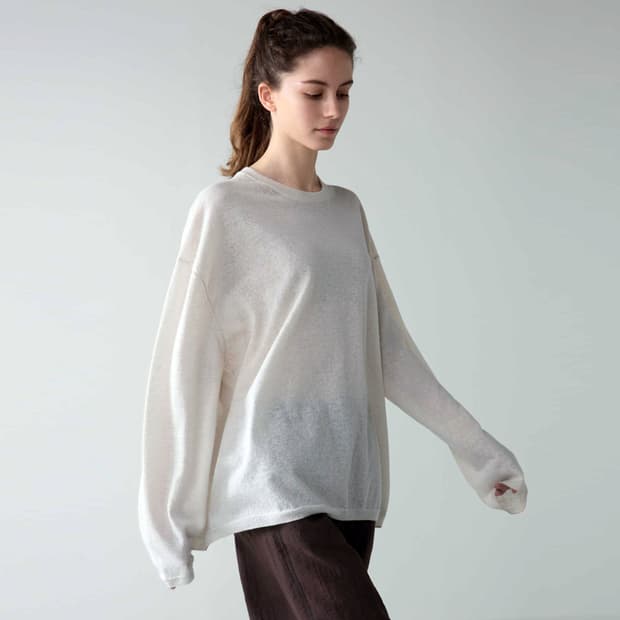 파사드패턴(FACADE PATTERN) 보이핏 린넨니트 프리사이즈 새상품