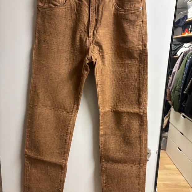 [31] 스투시 X 리바이스 자카드 진 브라운