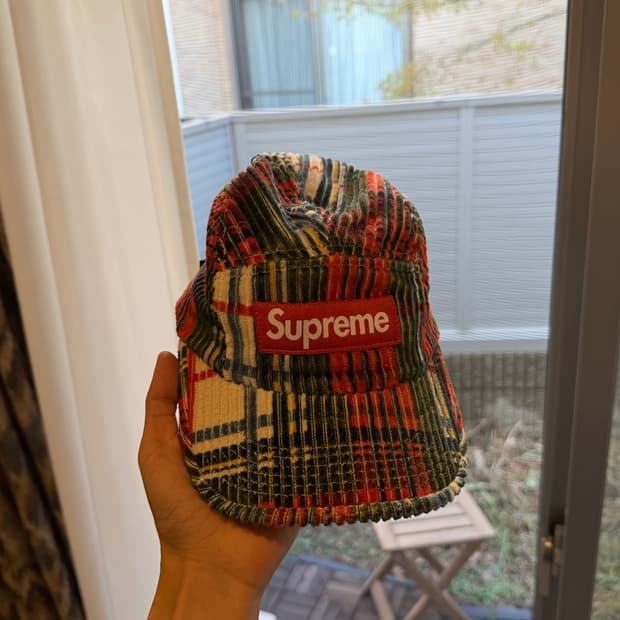 슈프림 코듀로이 캠프캡