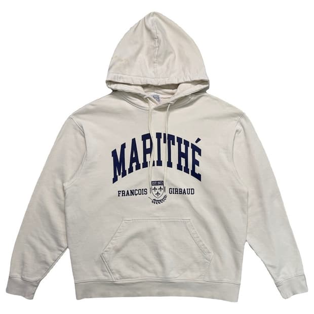 마리떼 프랑소와 저버 클래식 로고 후드 티셔츠 크림 XL