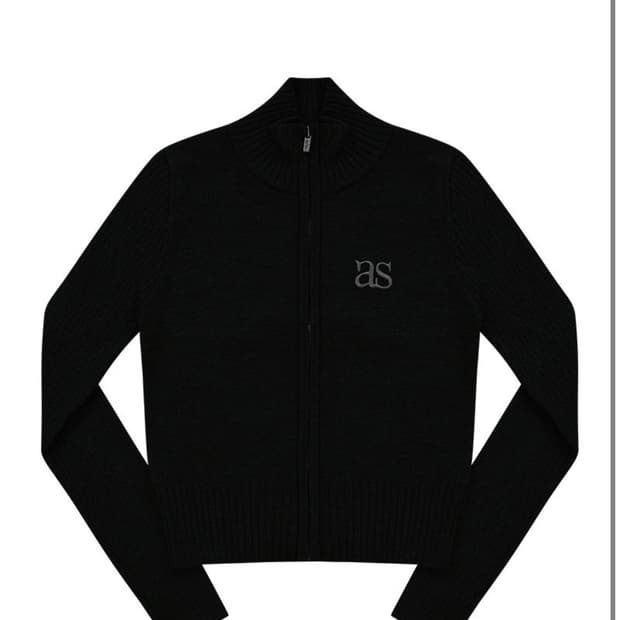 애즈온 마론 니트 블랙