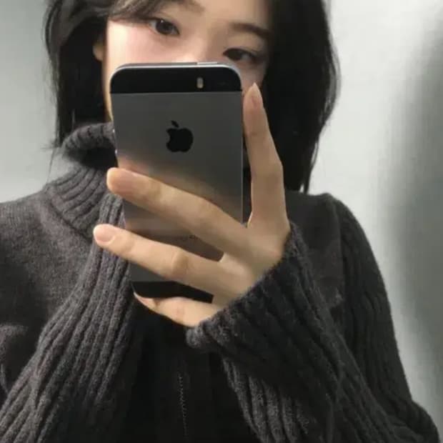 Oaiff 폴라 집업니트 하이넥 가디건 자켓 니트 차콜