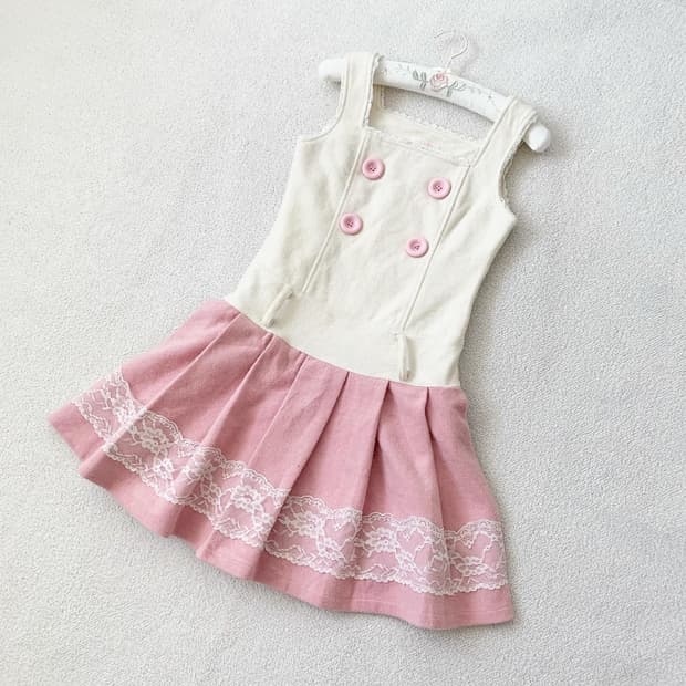 리즈리사 딸기우유 뷔스티에 원피스