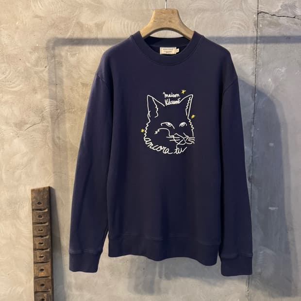 메종키츠네 그래픽 맨투맨 100