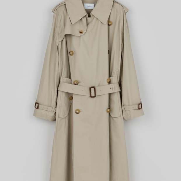 시오타 수빈코튼 트렌치코트